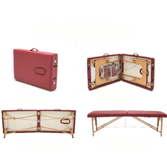 Portable Leather Massage Table + Carry Bag - Azen