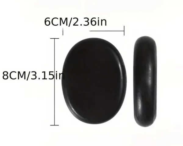 Basalt Hot Stone – 6 x 8 cm (Single) - Azen