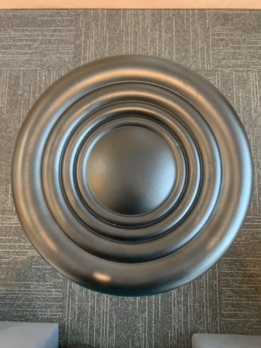 Black Swivel Massage Stool – Adjustable Height - Azen