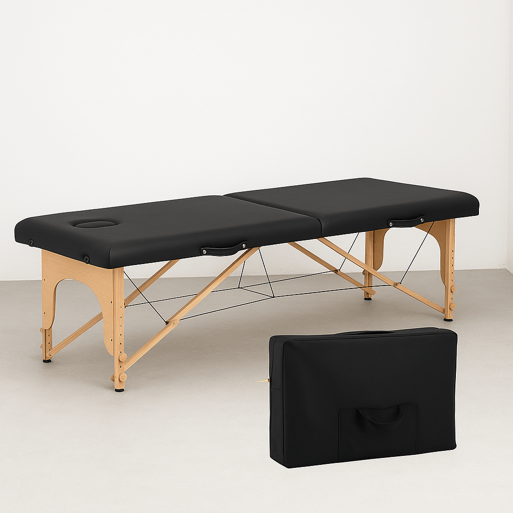 Portable Leather Massage Table + Carry Bag - Azen