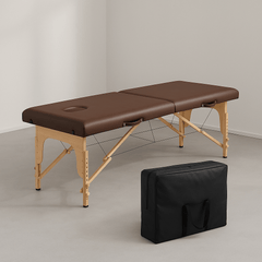 Portable Leather Massage Table + Carry Bag - Azen