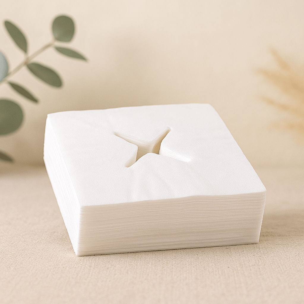 Disposable Square Face Massage Sheets – Pack of 100 - Azen