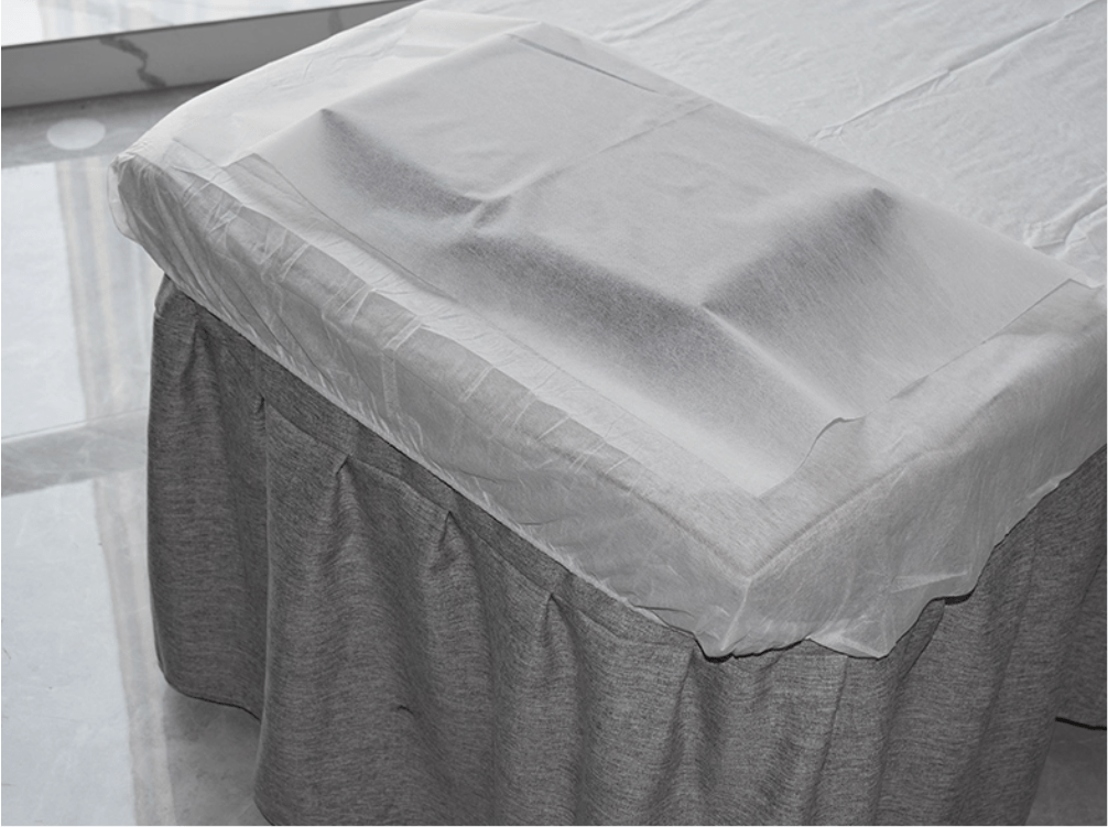 Disposable Fitted Massage Table Cover with Face Hole – Pack of 10 - Azen