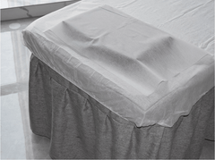 Disposable Fitted Massage Table Cover with Face Hole – Pack of 10 - Azen