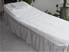 Disposable Fitted Massage Table Cover with Face Hole – Pack of 10 - Azen