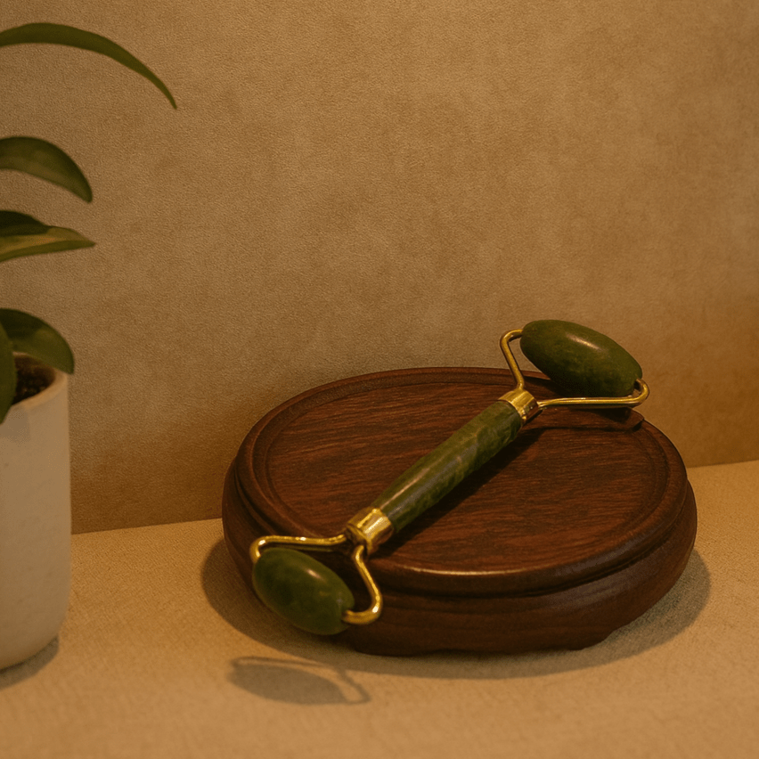 XiuYan Jade Facial Roller - Dual Ended - Azen