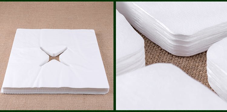 Disposable Square Face Massage Sheets – Pack of 100 - Azen