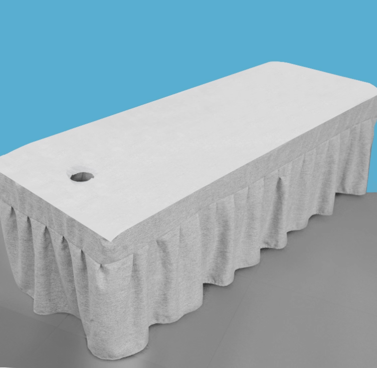 Disposable Flat Massage Table Cover with Face Hole – Pack of 50 - Azen