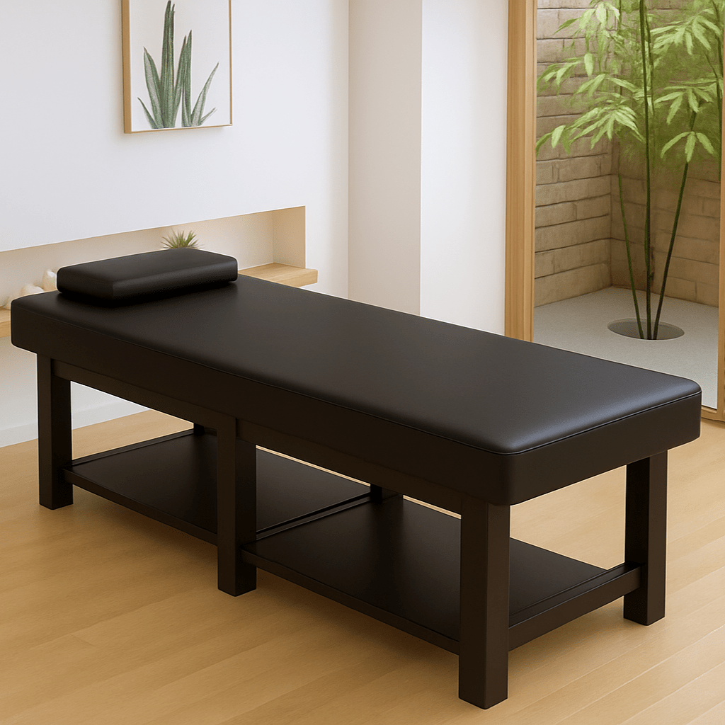 Brown Leather Massage Table - Azen