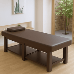 Brown Leather Massage Table - Azen