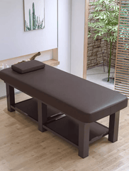 Brown Leather Massage Table - Azen