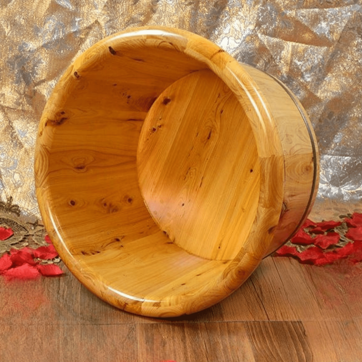 Wooden Foot Spa Tub - 38cm diameter - Azen