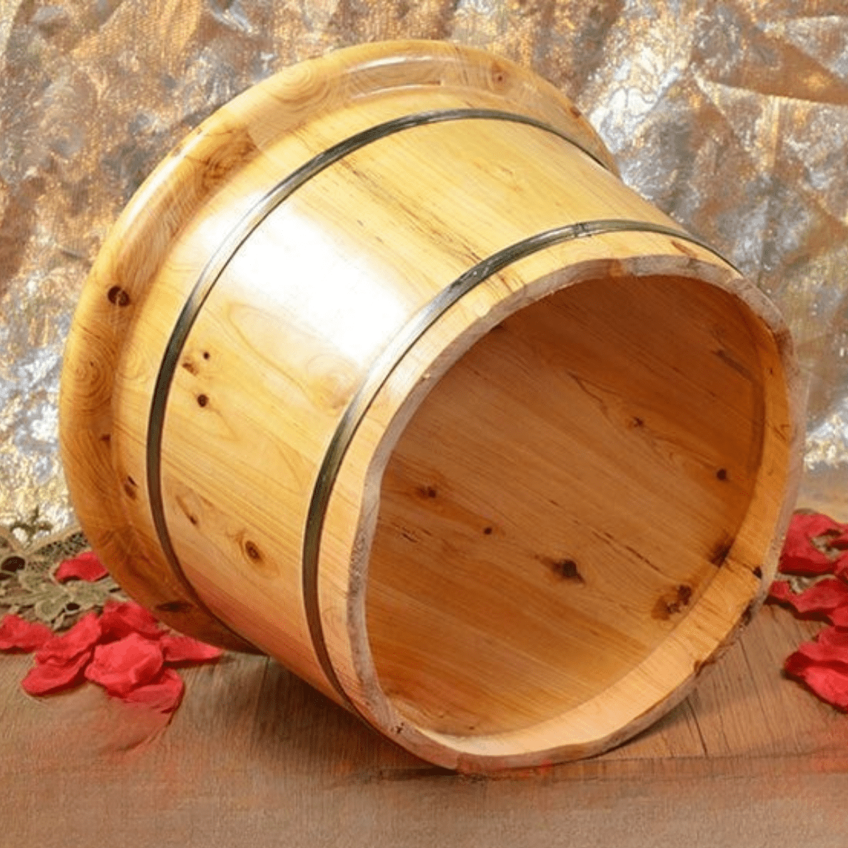 Wooden Foot Spa Tub - 38cm diameter - Azen