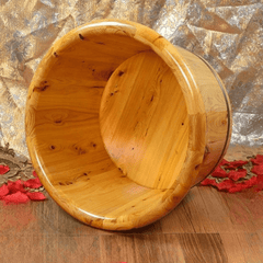 Wooden Foot Spa Tub - 38cm diameter - Azen