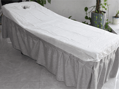 Disposable Fitted Massage Table Cover with Face Hole – Pack of 10 - Azen
