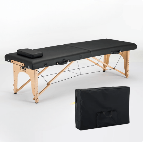 Portable Leather Massage Table + Carry Bag - Azen