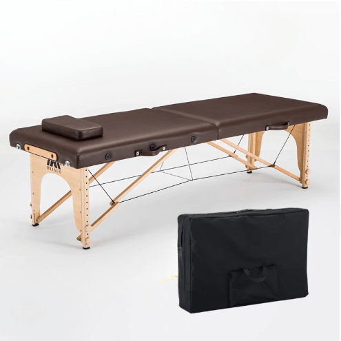 Portable Leather Massage Table + Carry Bag - Azen