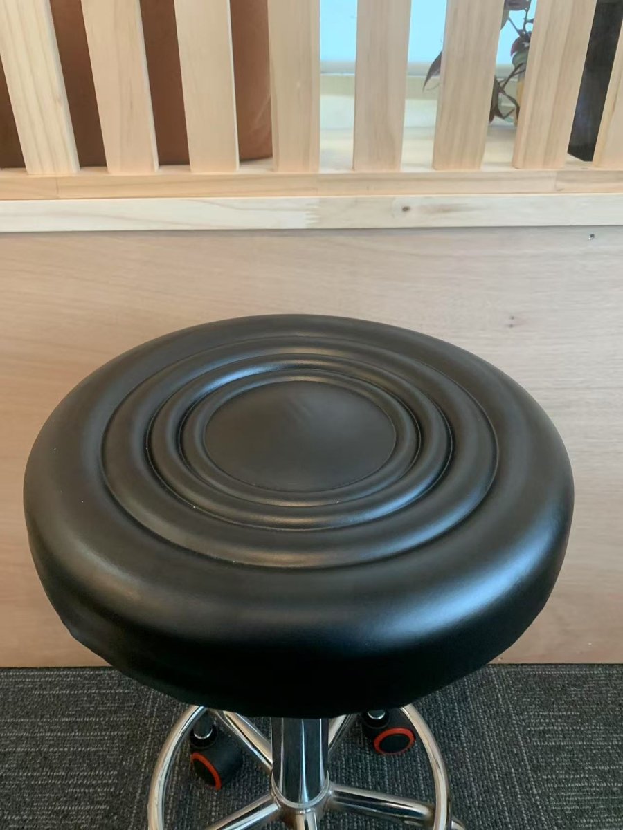 Black Swivel Massage Stool – Adjustable Height